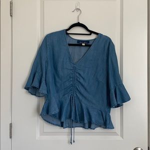 Blue Rain top sold by Francesca’s